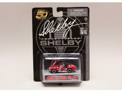 Shelby Cobra 427 S:C #98 červená bílé pruhy 1 64 Shelby Collectibles 01
