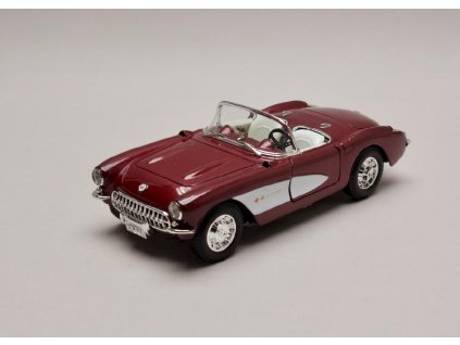 Chevrolet Corvette 1957 vínovo bílá 1 24 YatMing 24201 01
