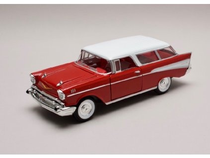 Chevrolet Nomad 1957 červeno bílá 1 24 Lucky Die Cast 24203 01