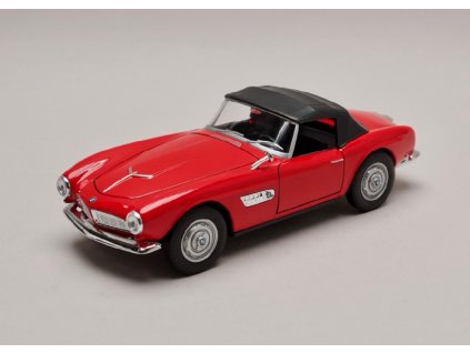 BMW 507 1958 closed Soft top červená černá střecha 1 24 Welly 24097 Hr 01