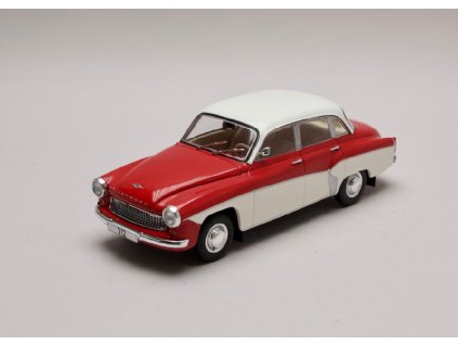 Wartburg 312 červeno bílá 1 24 WhiteBox 124059 01