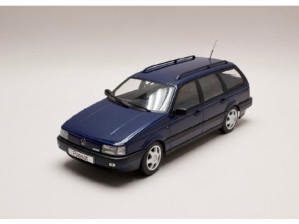 Volkswagen Passat VR6 B3 1988 Variant rmavě modrá 1 18 KK scale 180073 01