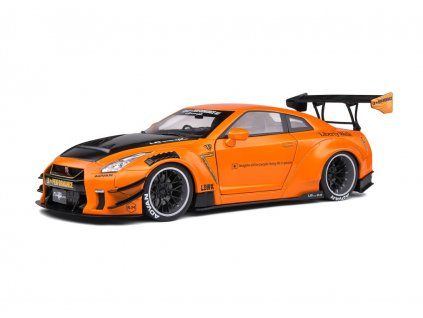 Nissan GT R R35 LB Works Type 2 orange metallic 1 18 Solido 1805803 01