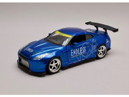 Nissan GT R R35 2009 Ben Sopra JDM Tuners modrá met 1 24 Jada Toys 98647 01