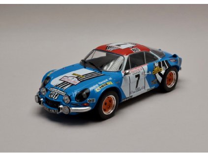 Renault Alpine A110 1800 #7 3rd Rallye Tour de Corse 1973 1 18 IXO 18RMC062D 01