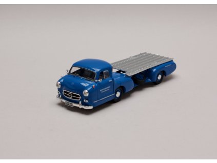 Mercedes Race Car Quick Transportation the blue Wunder 1955 1 43 IXO RAC342 01