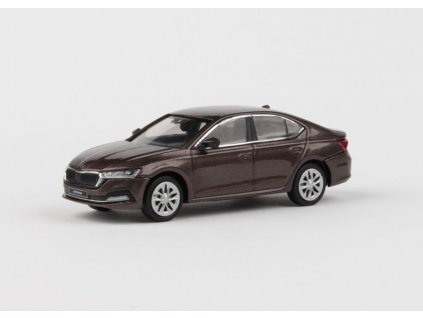 Škoda Octavia IV 2020 hnědá Maple metalíza 1 43 Abrex 143ABS 036RH 01