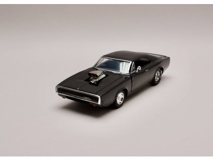 Dodge Charger R:T 1970 Dom`s Rychle a zb.černá lesklá (Fast & Furious) 1 24 Jada Toys 31942 01