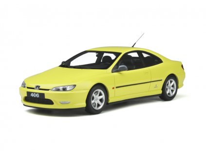 Peugeot 406 V6 Coupe Phase 1 žlutá %22resin model %22 1 18 OttOmobile OT897 01