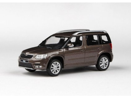 Škoda Yeti FL 2013 hnědá Mato metalíza 1 43 Abrex 143ABS 031YI 02