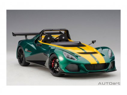 Lotus 3 Eleven Roadster 2016 (Composite model) zelená žlutá 1 18 Auto Art 75392 03