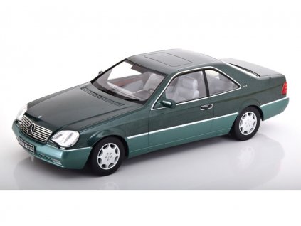 Mercedes Benz 600 SEC C140 1992 zelená metalíza 1 18 KK scale 180343 01