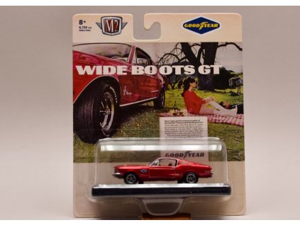 Ford Mustang GT390 1968 %22Goodyear%22 červená met. 1 64 M2 Machines 11228 R68 01