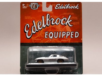 Chevrolet Corvette 427 1966 %22Edetbrock%22 stříbrná 1 64 M2 Machines 11228 R70 01