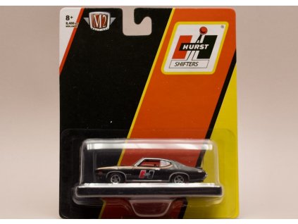 Pontiac GTO 1969 %22Hurst%22 černá 1 64 M2 Machines 11228 R74 01