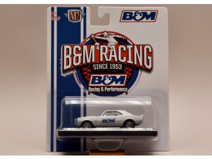 Chevrolet Camaro SS:RS 396 1967 %22B&M Racing%22 bílá 1 64 M2 Machines 11228 R74 01