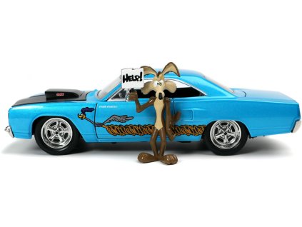 Plymout Road Runner 1970 + figurka %22Wile E. Coyote%22 1 24 Jada Toys 32038 01