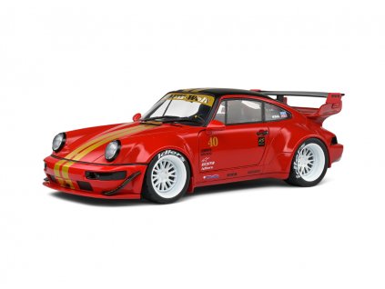 Porsche 911 (964) #40 RWB Rauh Welt Red Sakura 1 18 Solido 1807506 01