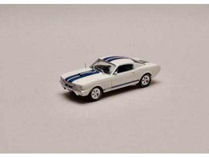 Ford Mustang Shelby 1965 bílá modré pruhy %22série Route 66%22 1 43 Champion R66XX001CM 01