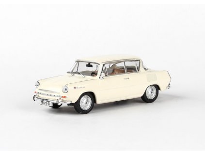 Škoda 1100MBX 1969 Ivory slonová kost 1 43 Abrex 143ABS 721YE 01