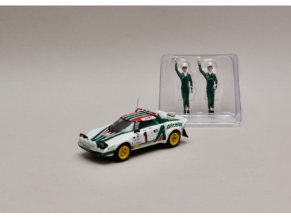 Lancia Stratos HF #1 vítěz Rallye Monte Carlo 1977 + figurky 1 43 IXO SPRM001 77 01