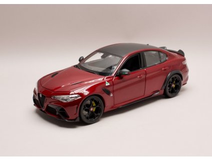 Alfa Romeo Giulia GTA M 2020 červená černá střecha 1 18 Bburago 18 11048R 01