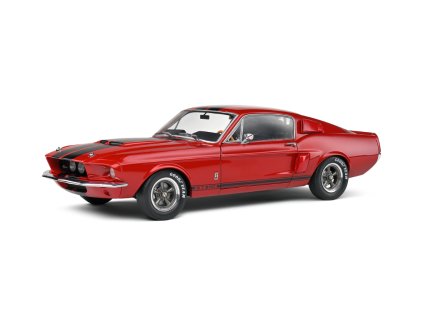 Ford Mustang Shelby GT500 1967 červená černé pruhy 1 18 Solido 1802909 01