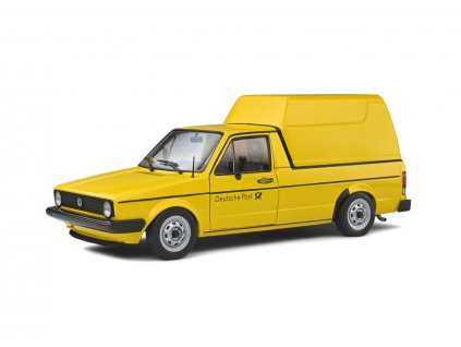 Volkswagen Caddy Mk1 1982 žlutá %22German Post%22 1 18 Solido 1803505 01