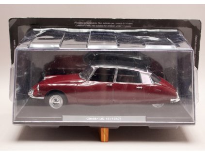 Citroen DS 19 1957 tmavě červená černá 1 24 Champion G1A9T004 01