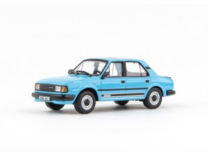 Škoda 120L 1984 modrá Blankytná 1 43 Abrex 143ABS 702LG1 01