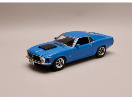 Ford Mustang Boss 429 1970 modrá 1 24 Motor Max 73303 01