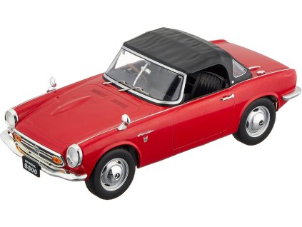 Honda S800 Convertible 1966 Soft top červená černá střecha 1 18 First18 012 01