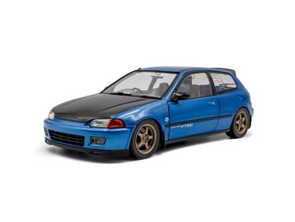 Honda Civic EG6 Solido Works 1991 modrá Cobalt Pearl 1 18 Solido 1810406 01