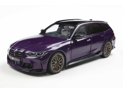 BMW M3 G81 Touring with Performance Parts 2024 fialová perleťová metalíza 1 18 Solido 1813701 01