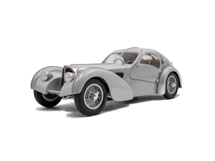 Bugatti Atlantic Type 57 SC 1937 mat.stříbrná 1 18 Solido 1802106 01