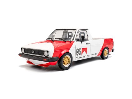 Volkswagen Caddy Mk.1 M 1982 Racing Tribute červená bílá 1 18 Solido 1803512 01