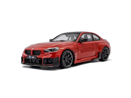 BMW M2 G87 Performance Parts 2024 metalická červená Toronto 1 18 Solido 1812902 01