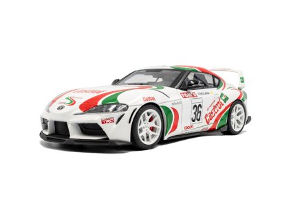 Toyota GR Supra Toyota Racing Tribute 2024 bílo červeno zelená 1 18 Solido 1809007 01