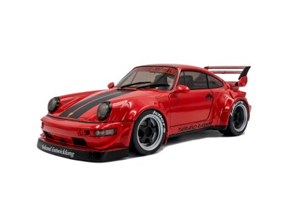 Porsche 911 (964) RWB Bodykit Taikano Kaishin 2024 červená 1 18 Solido 1807514 01
