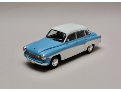 Wartburg 312 modro bílá 1 24 WhiteBox 124242 01