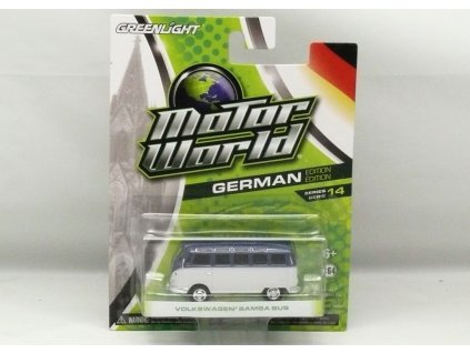 VW Samba Bus modro-bílá Motor World 1:64 Greenlight