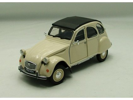 Citroen 2CV krémová 1:24 Welly