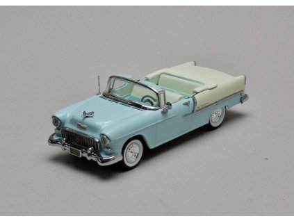 Chevrolet Bal Air 1955 Open Convertible modro-bílá 1:43 Vitesse