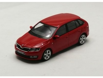 Škoda Rapid Spaceback červená 1:43 Abrex