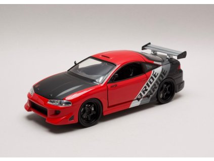 Mitsubishi Eclipse 1995 červeno-černá 1:24 Jada Toys