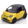 Smart Fortwo Cabrio 2014 A453 Soft top metalíza žlutá černá 1 18 Norev Smart Collection B66960289 01