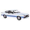 Ford Capri MK II X Pack 1975 bílá modrý pruh 1 18 MCG 18347 01