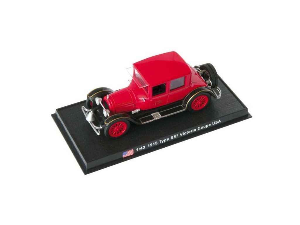 Type E57 Victoria Coupe USA 1:43 Kolekce hasičských vozidel Triumph TR3 1:43 - Legendární automobily časopis s modelem  Type E57 Victoria Coupe  - z časopisu Kolekce hasičských vozidel - kovový model
