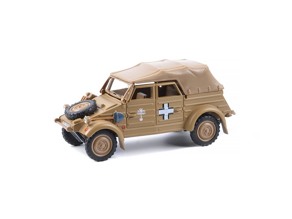 Kubelwagen K type 82 4x4 1:43 - Cararama  Kubelwagen K-type 82 - kovový model auta
