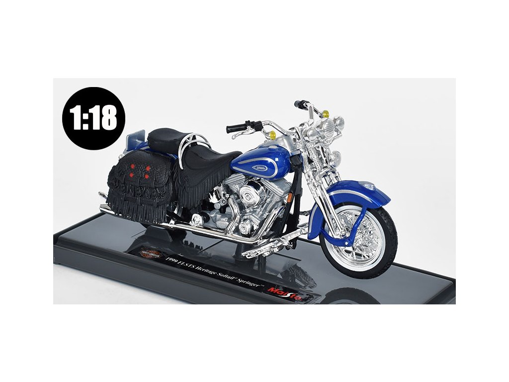 Maisto Harley-Davidson FLSTS Springer 白青 Maisto Harley-Davidson FLSTS Springer 白青 1997 Harley